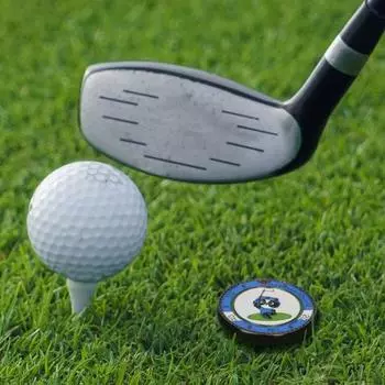 Маркер для мяча для гольфа со шкалой из цинкового сплава для гольфа, считыватель зеленого уровня, средство для чтения гольфа, пузырь, аксессуары для гольфа, подарок для мужчин и женщин оранжевый