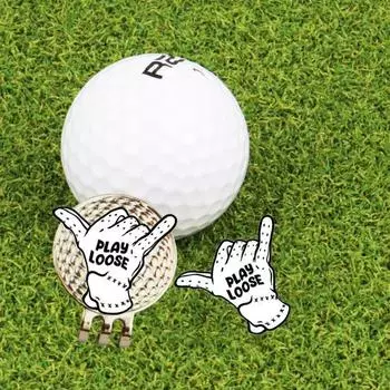 Маркер для мяча для гольфа, зажим для шляпы, креативная форма, нержавеющий, устойчивый к коррозии, компактный размер, магнитный маркер для мяча для гольфа, аксессуары серебряный