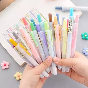 Маркер Point Stone Press Highlighter минимизирует использование учащимися светлых маркеров для выделения цветных маркеров 5pcs