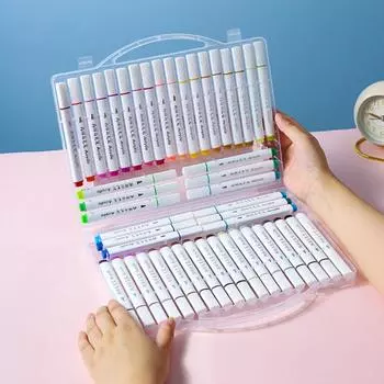 Маркеры для граффити 12/24/36/48 цветов, нетоксичные красочные ручки для рисования, детские ручки 24 Color