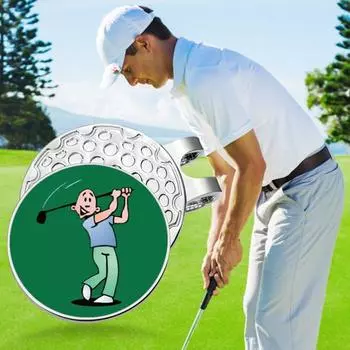 Маркеры для мячей для гольфа с магнитным зажимом для шляпы, прочная конструкция, компактный дизайн, портативный персонализированный набор маркеров для мячей и зажимов для шляпы разноцветный