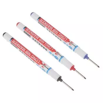 Маркеры с длинной головкой, деревообрабатывающие украшения, многофункциональные маркеры для глубоких отверстий красный