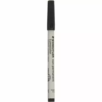 Маркеры Staedtler Mars Lumocolor для неперманентного действия, Fine Point Black (упаковка из 10 шт.)