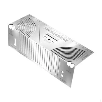 Marking Tool Metal Ruler Square Pipe Bending Measuring Scriber Linear for Construction S