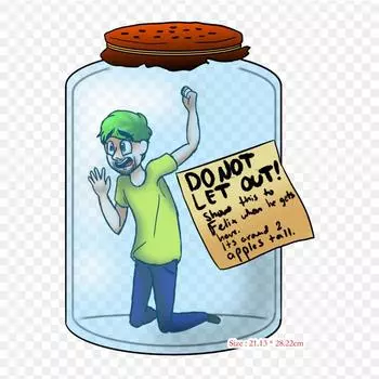 Markiplier And Jacksepticeye Fan Art Fnaf Fan Art Железо-наклейки для одежды Футболка Сумка Теплопередающие наклейки Утюг на заплатках