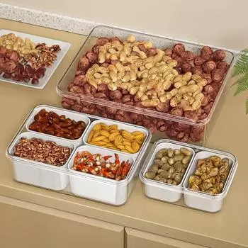 Маркировка для хранения холодильника с прозрачной герметичной крышкой, чехол 37354, решетка, коробка для хранения продуктов, дата, фрукты, специи, закуски, кухня S