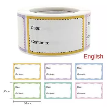 Маркировка продуктов питания Эффективная Видимая Простая в использовании Лучшие водонепроницаемые этикетки Практичная Надежная Маркировка продуктов питания Этикетки для кухни Прочные