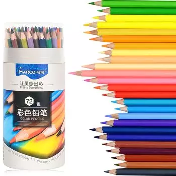 Марко цветной 72 для раскрашивания цветной карандаш 72 цвета цветной шестиугольный цветной 72 хорошие деревянные цветные раскраски цветные портативные цветные цвета