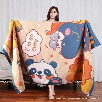 Марлевое банное полотенце увеличенное и утолщенное для ежедневного использования дома, можно носить мужчинам и женщинам, можно завернуться после ванны и абсорбирующее большое банное полотенце 80*160cm