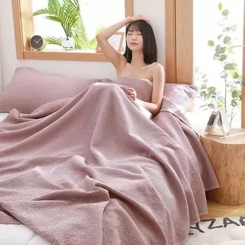 Марлевое одеяло для кровати Queen King, стеганое покрывало, летнее тонкое полотенце, одеяло, плед на кровать, диван, покрывало, зимняя простыня, чехол для дивана 150x200cm