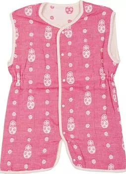 марля 2way [Эмур] [Матрешка] 6-слойная шпала/розовая