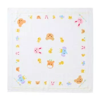 Марля для ванны, ванна, Сделано в 90 x 90 Baby Baby Baby Shower, белое [MIKI HOUSE] Полотенце, Полотенце, Банное, 100% Хлопок, Япония, см, Подготовка, Мальчики, Девочки, Младенцы, белый