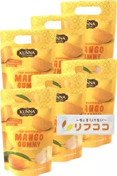Мармеладки из манго, сделанные из Mahachano 100 г x 6 не жевательных конфет манго, кусочки, желатин животного происхождения,