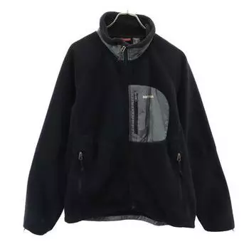 MARMOT Fleece jacket M Black Outdoors Men s Used
