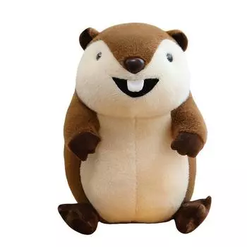 Marmots Friendly Kids Plush Animal Pillow Room Decor For Birthday Gift And Play Groundhog,30cm