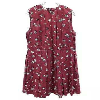 MARNI Frank Navin No sleeve one piece 42 Bordeaux Frank Navin back button Women Used