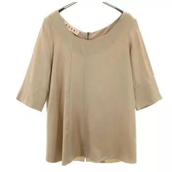 MARNI made in Italy Five-quarter sleeve Cut 40 Beige Women Used