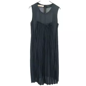 MARNI made in Italy No sleeve one piece 42 Green system Back zip Women Used