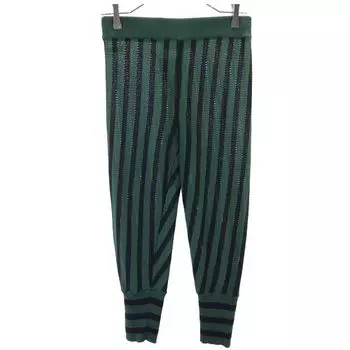 MARNI made in Italy stripe Knit pants 40 Green system Women Used