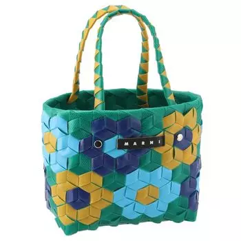 Marni подходит для детей, сумка-ведро SANFLOWER Logo Woven Bag, детская сумка M01157 M00IW [Marni] [Также для взрослых] [Товар] зелёный