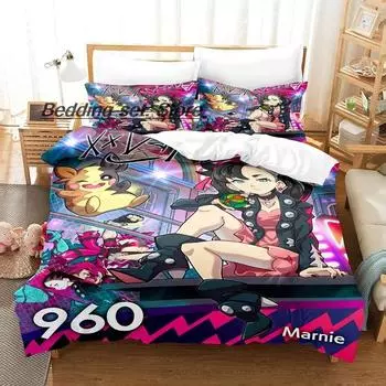 Marnie Bedding Set Single Twin Full Queen King Size Bed Set Aldult Kid Bedroom Duvetcover Sets 3D Print Anime Bed Sheet Set 70x133cm 2pcs