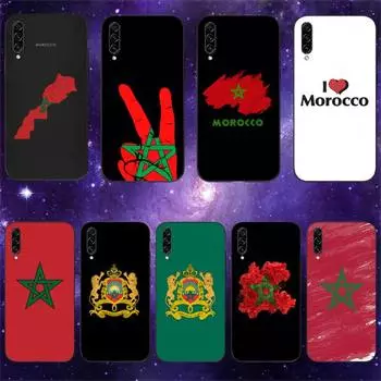 Maroc Morocco Flag Phone Case For Samsung Galaxy A02 A12 A13 A22 A32 A41 A51 A53 A71 A73 Shell SamsungA73