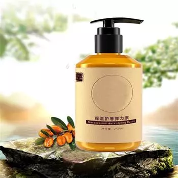 Марокканская увлажняющая паста для укладки, длительная укладка, объем, увлажнение, эластичность, марокканская увлажняющая паста для укладки, эластин для ухода за сухими поврежденными кудрями, 250 мл