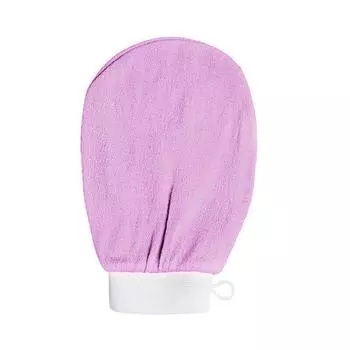 Марокканский Kessa Душ Хаммам Хамам Отшелушивающая перчатка для лица Рукавица Скраб для ванны Инструмент ярко-розовый