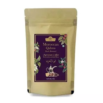 Марокканский кофе темной обжарки со специями (100 г), Moroccan Qahwa Dark Roasted, AL MASNOON