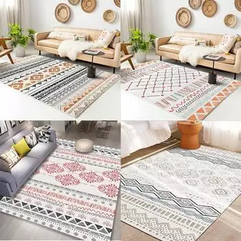 Марокканский ковер Гостиная Современный коврик для дивана Прикроватный коврик для чайного столика Коврик Дверной коврик Балконный коврик Коврик 40x60cm