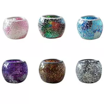 Марокканский стеклянный подсвечник, круглый стеклянный подсвечник в стиле ретро, украшение для свадебного обеденного стола, бара, вечеринки, рождественского подсвечника