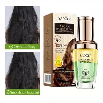 Марокканское масло для ухода за волосами с несколькими эссенциями восстанавливает и питает волосы, кондиционер для предотвращения вьющихся волос и придания им гладкости со стойким ароматом 30ml