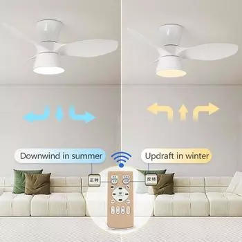 MARPOU modern Ceiling Fan with light Remote Control Bedroom Decor Ventilator Lamp fans for room Living room light Electric Fans