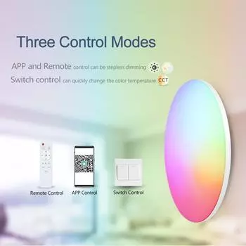MARPOU RGB Smart Ceiling Light LED Round Ceiling Lamp CW Tuya APP Dimmable Compatible 450mm 370mm 300mm 18-54w 220v Ambient Lamp