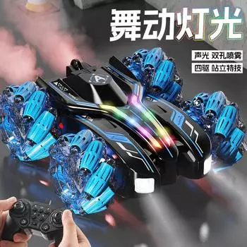 Marquee Double Spray, пульт дистанционного управления жестами музыки, автомобиль 2.4G, полноприводный внедорожник, игрушечный автомобиль со звуком и светом красный