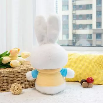 Marriage Interactive Sprinkler Doll Gentleman Rabbit Мягкая игрушка Doll Милая 8-дюймовая кукла-кролик Doll Grab Machine Doll without ears sitting height 22cm