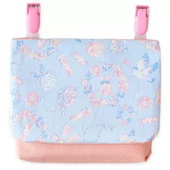 marronier Mobile Pocket Cute Elementary School Girls Pochette Pocket Pouch Handkerchief Pouch Mobile Pochette Rabbit Children s (Blue Pink)