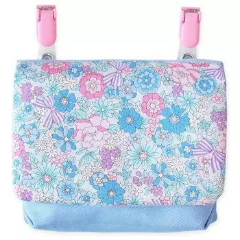 marronier Mobile Pocket Cute Elementary School Girls Pochette Pocket Pouch Handkerchief Pouch Mobile Pochette Blue Children s (Ribbon)