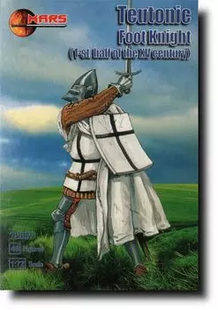 Mars Figure Teutonic Knights Foot Knight 15th Century 12 48 Figures Plastic Model ORM72057 1/72 Poses,