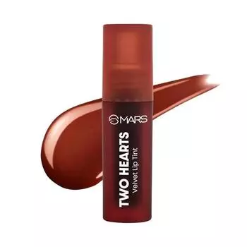 MARS Love Track Velvet Lip Tint (2,8 мл) (ДВА СЕРДЦА) | Бархатисто-матовый финиш | Нелипкий и легкий | 6 привлекательных оттенков