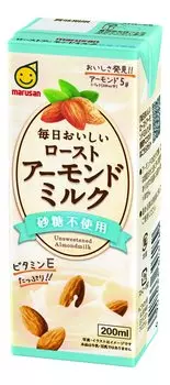 Marsan Everyday Delicious Молоко из жареного миндаля без сахара 200 мл x 24 бумажные упаковки