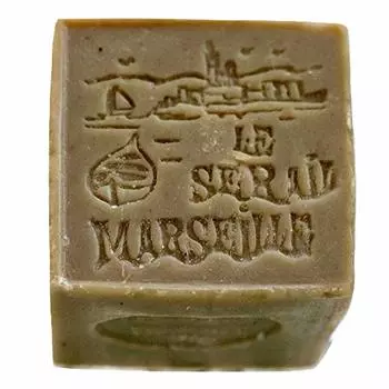 Марсельское мыло кубик зеленая глина 150 гр Le Srail