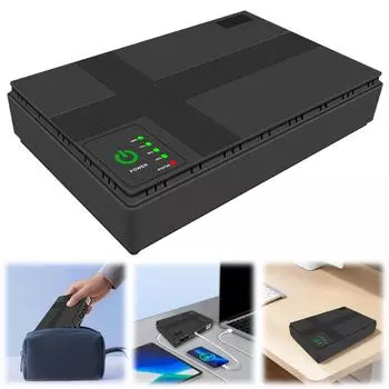 Маршрутизатор AC85-265V DC 5V 9V 12V 1A Оптический монитор для кошек Резервный источник бесперебойного питания 8800/10400Mah Зарядное устройство для сотового телефона
