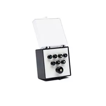 MARTIN 18APP42 Bridge Pin End Tweezer Set & Black/Pearl