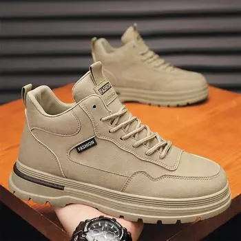 Martin boots 2024 autumn and winter new retro men s boots trendy non-slip wear-resistant tooling boots men s casual versatile boots 39 чёрный