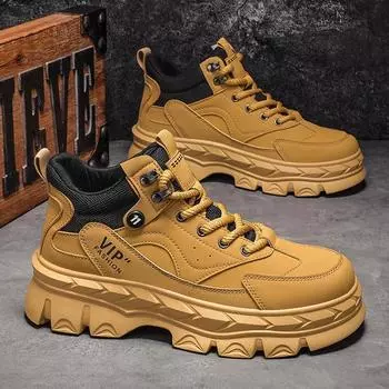 Martin boots autumn and winter 2024 new men s high-top retro British style sports and leisure thick-soled non-slip tooling boots 39