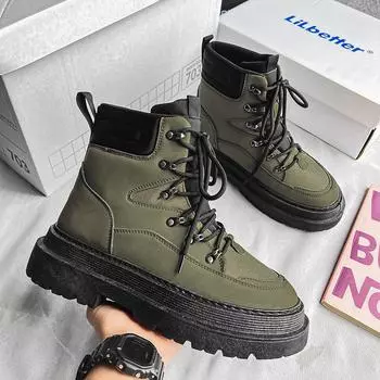 Martin boots British leather boots thick-soled 2024 autumn and winter new men s boots snow boots men s Martin boots spot 39