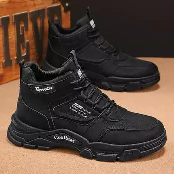 Martin boots men s 2024 autumn new construction site tooling boots non-slip and wear-resistant labor insurance shoes outdoor sports and leisure tren 39 хаки