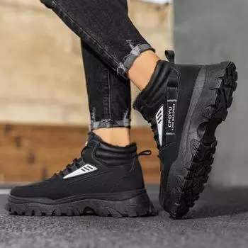 Martin boots men s 2025 new autumn and winter velvet warm cotton shoes tooling sports leisure work labor insurance men s shoes 39 хаки