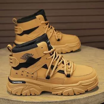 Martin boots men s autumn and winter 2024 new tooling casual locomotive boots high-top men s tooling wear-resistant labor insurance shoes 39